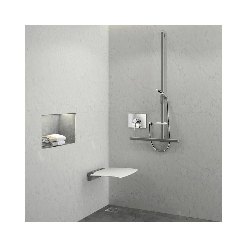 511920 Be-Line® Removable Lift-Up Aluminium Shower Seat - Image 6