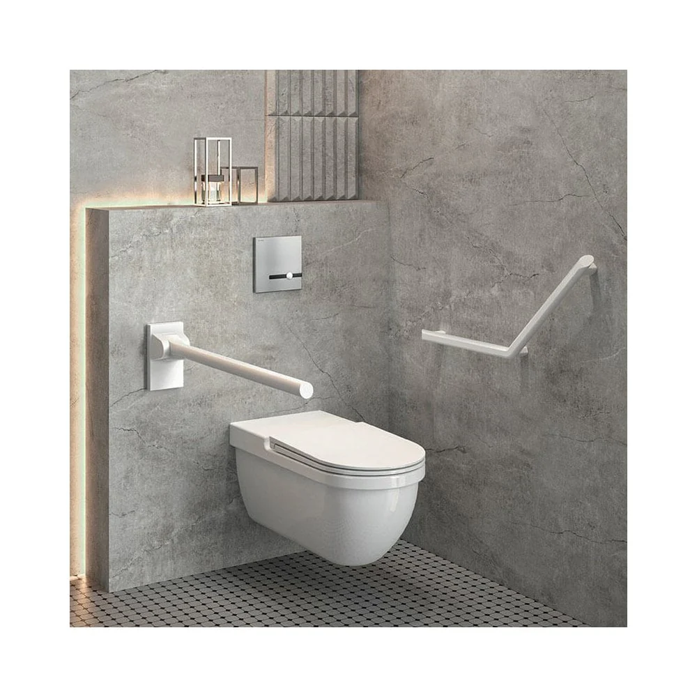 511982 Be-Line 135° Angled Ø35mm 400x400 Aluminium Grab Bar - Image 6