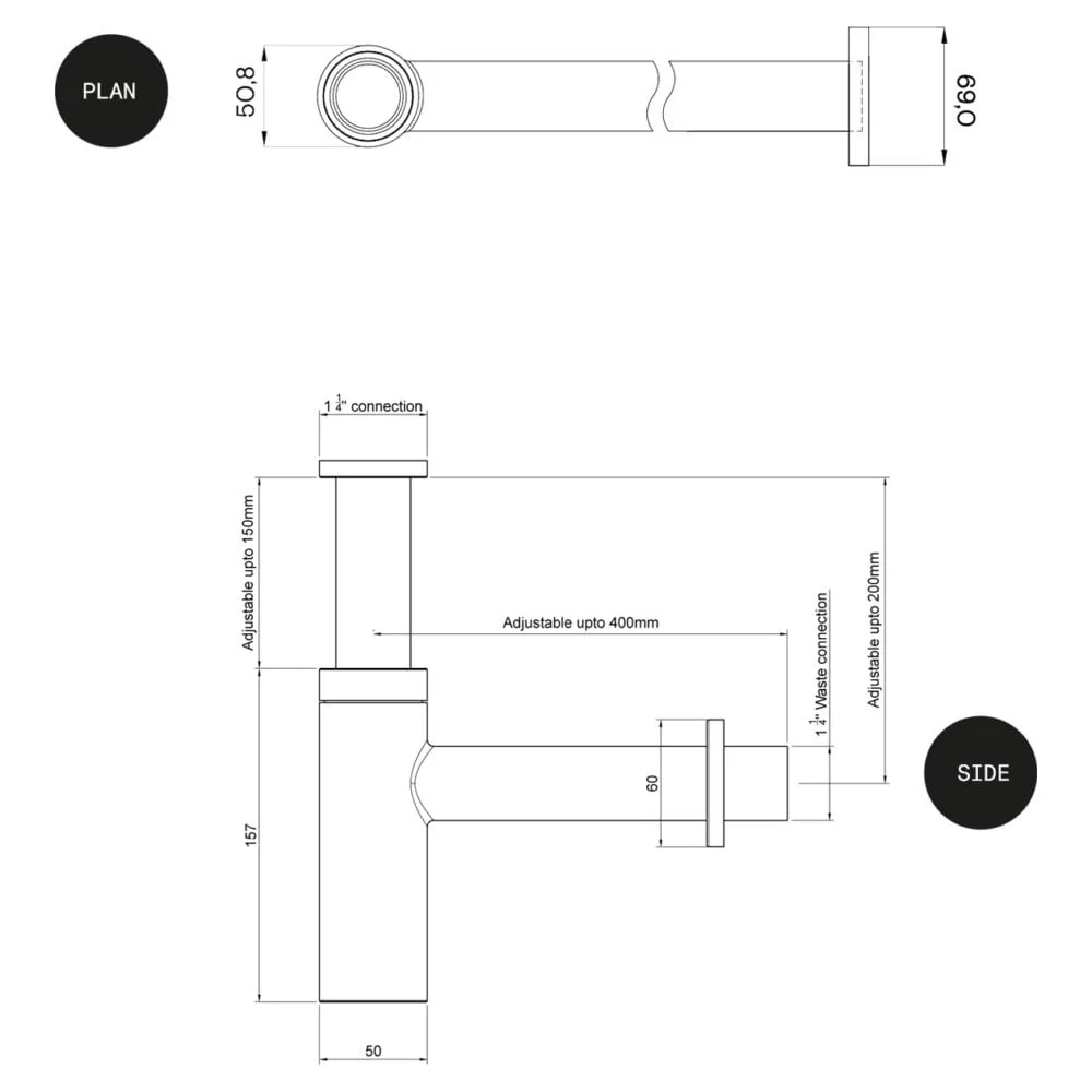 Adjustable Bottle Trap TSL.650 - Image 7