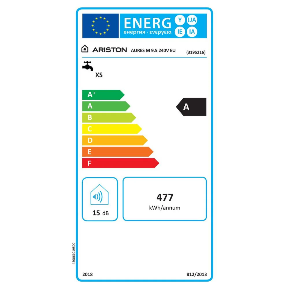 Aures 9.5kw Instantaneous Multi Point Water Heater (3195216) - Image 2