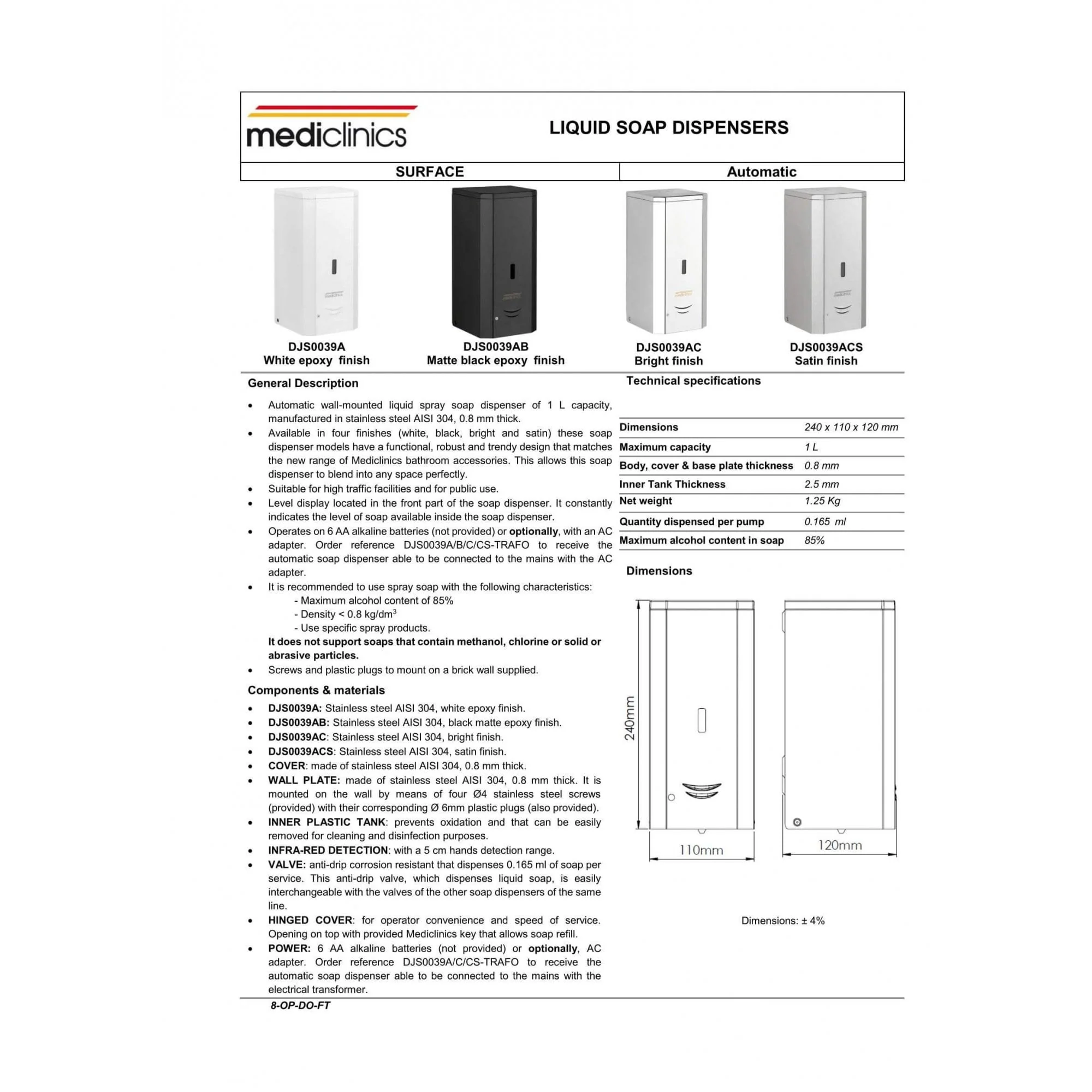 Automatic Alcohol LIQUID SPRAY Hand Sanitizer Dispenser - Image 5