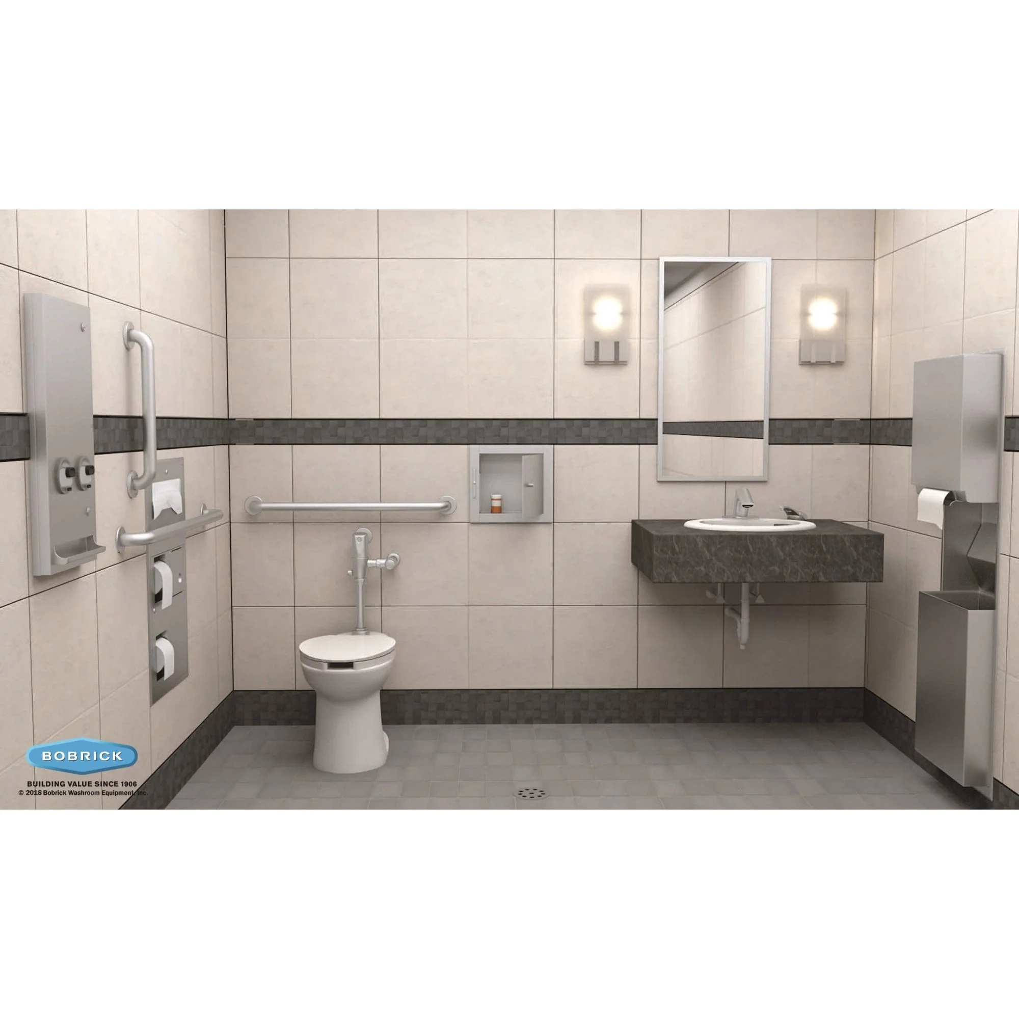 B-290 2472 Bathroom Vanity Mirror with Welded Frame (610x1830) - Image 12