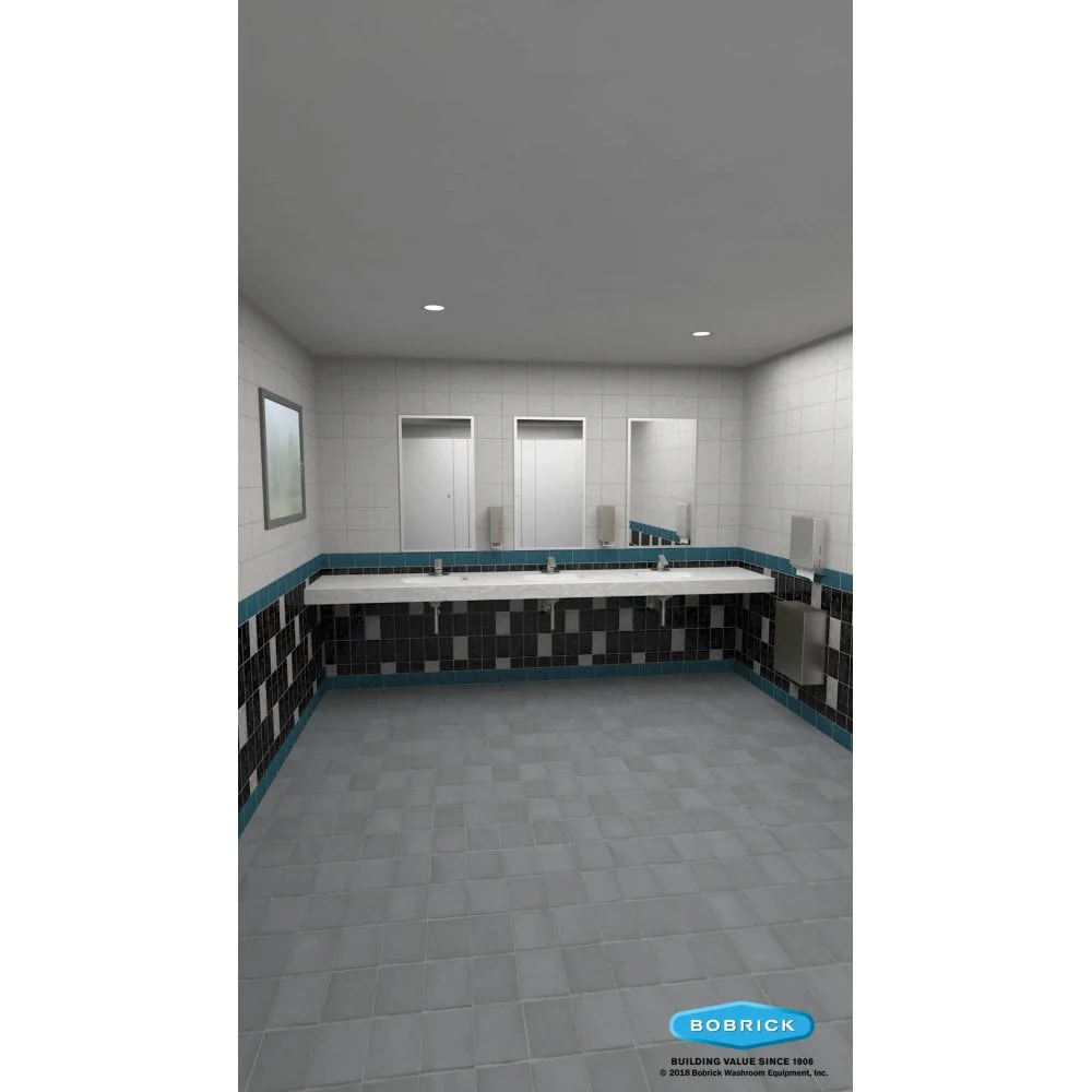 B-290 2472 Bathroom Vanity Mirror with Welded Frame (610x1830) - Image 7
