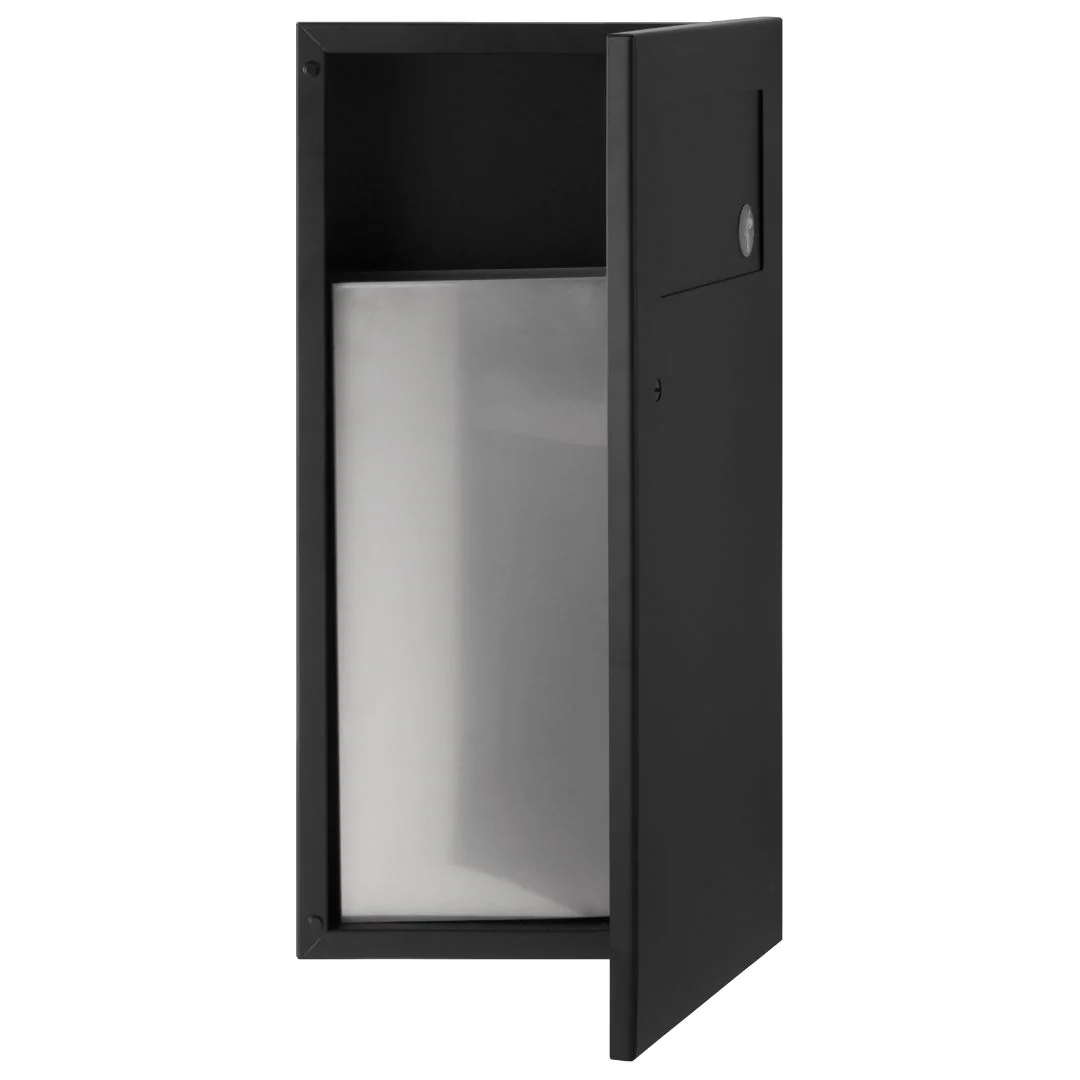 B-35633 TrimLineSeries Recessed Waste Bin with Disposal Door (11L) - Image 3
