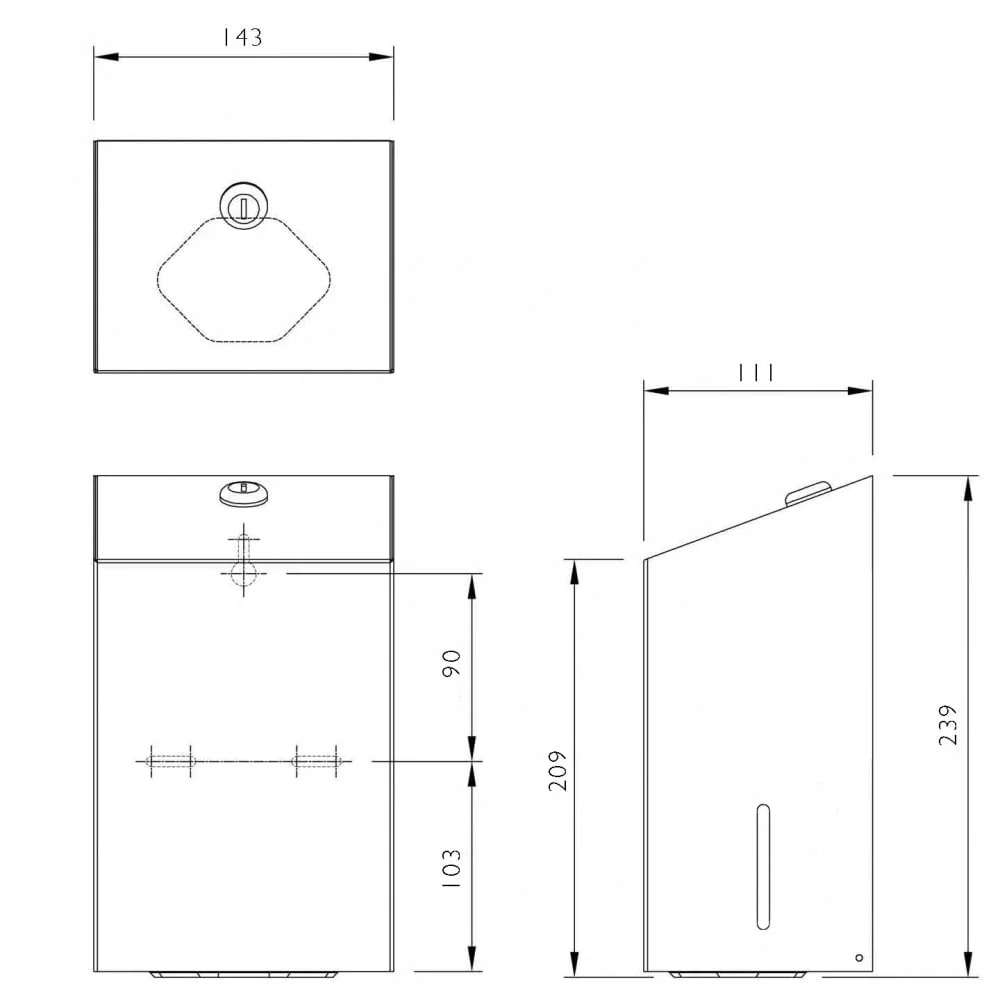 BC4302 Dolphin Bulk Pack DOC-M Inter-leaved Toilet Tissue Dispenser - Image 2