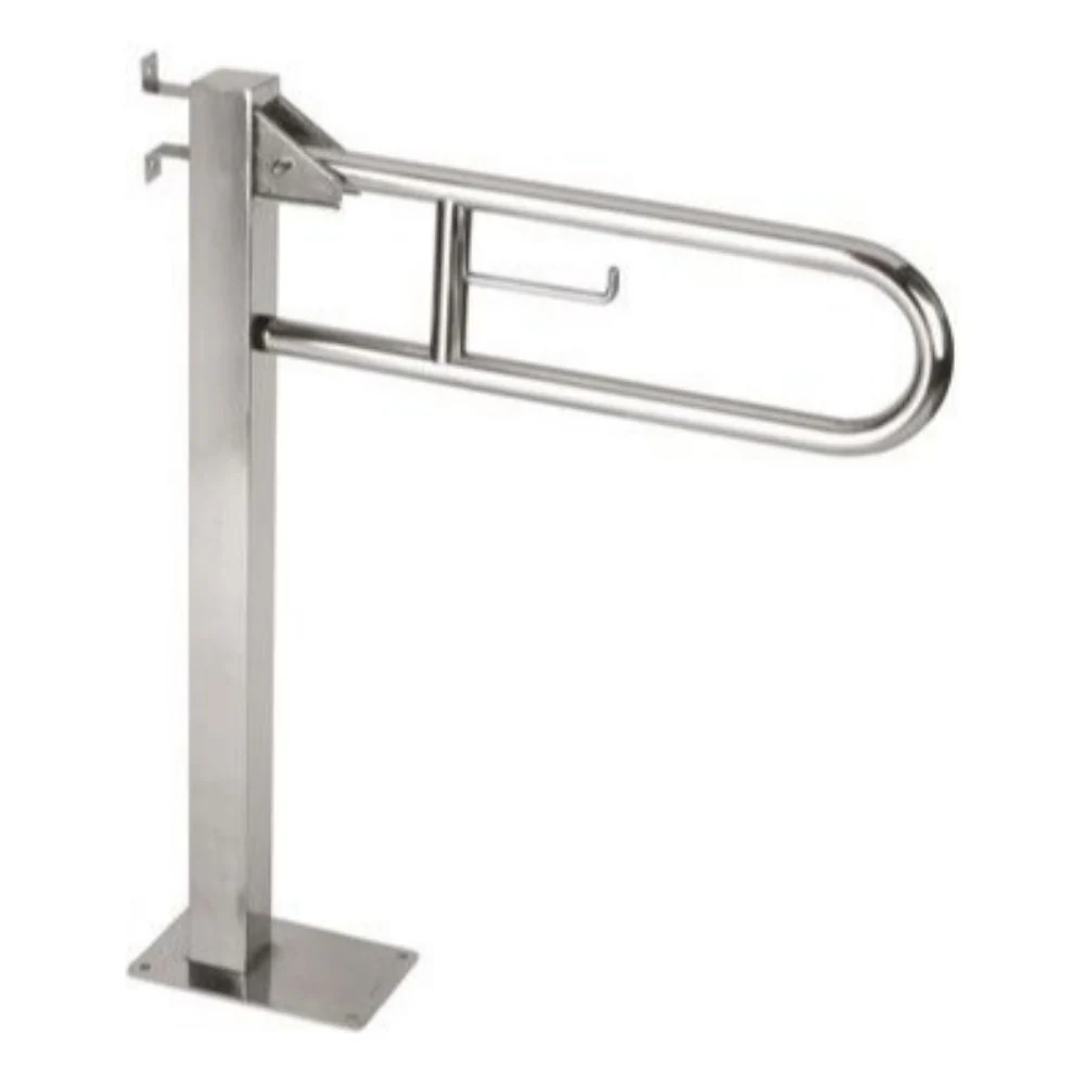 BGC2710 / BGC710 Mediclinics Medinox Series ø32mm Vertical Swing Grab Bar With Toilet Roll Holder - Image 4