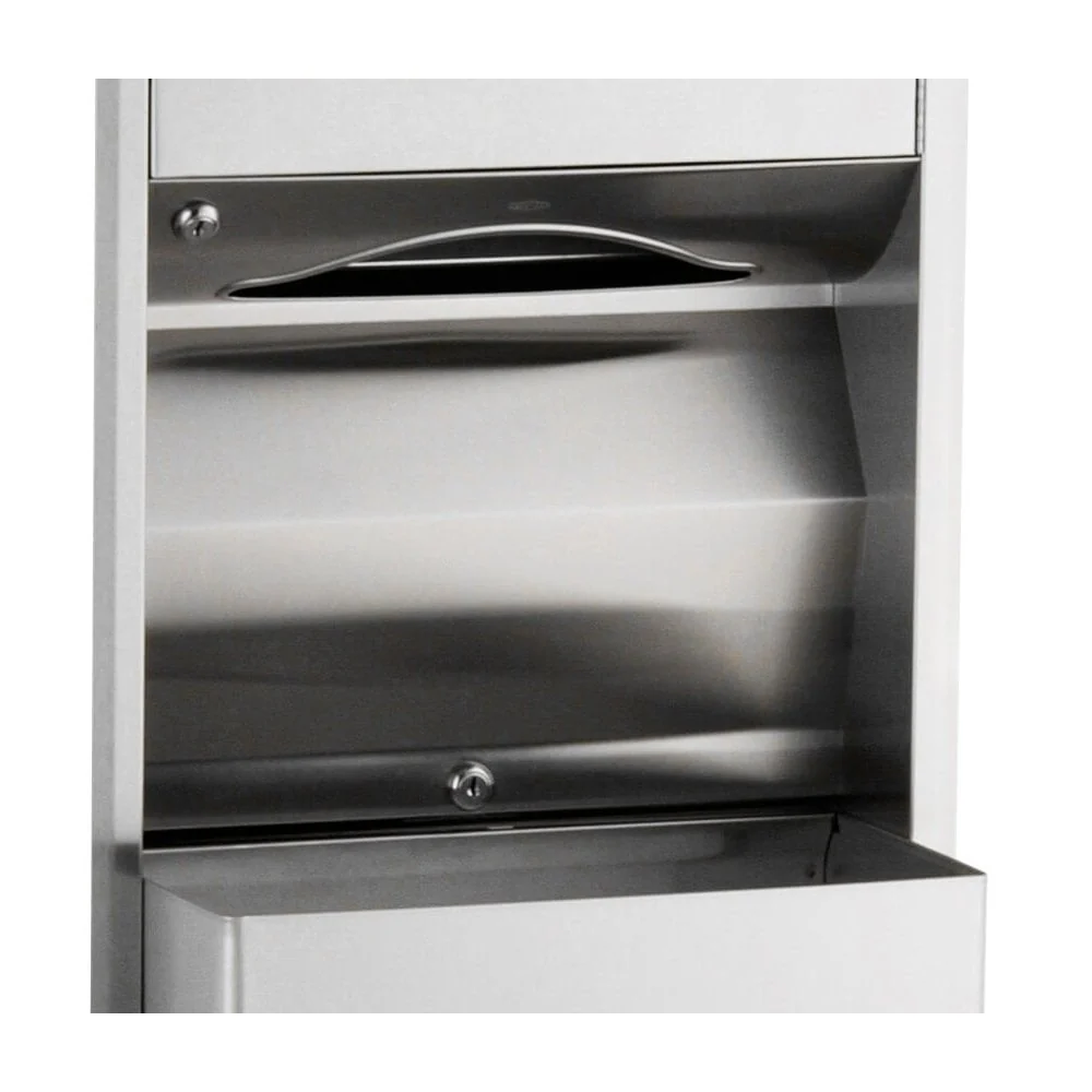 B-3944 Recessed Paper Towel Dispenser and 45.5L Bin Combination Unit - Image 5