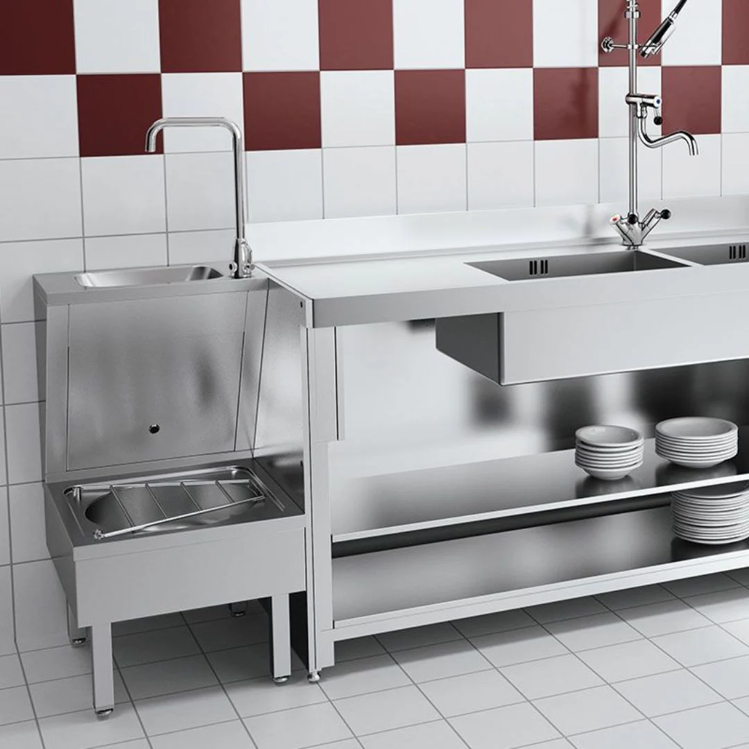 180140 Floor Standing Janitorial Unit - Washbasin and Disposable Sink - Image 2