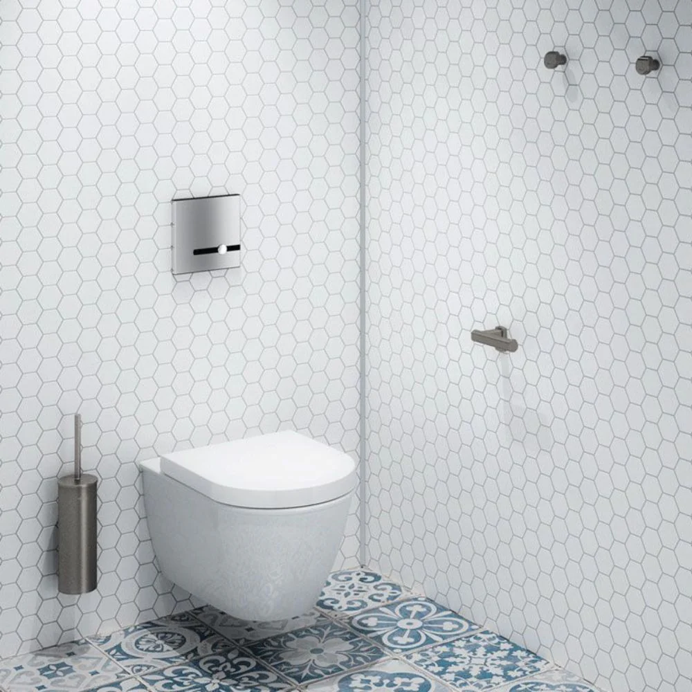 4051 Be-Line® Wall-Mounted Toilet Brush Set With Lid - Image 5