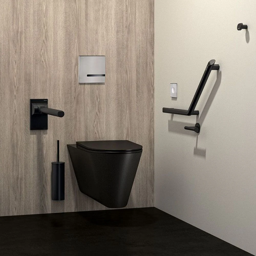 4051 Be-Line® Wall-Mounted Toilet Brush Set With Lid - Image 6