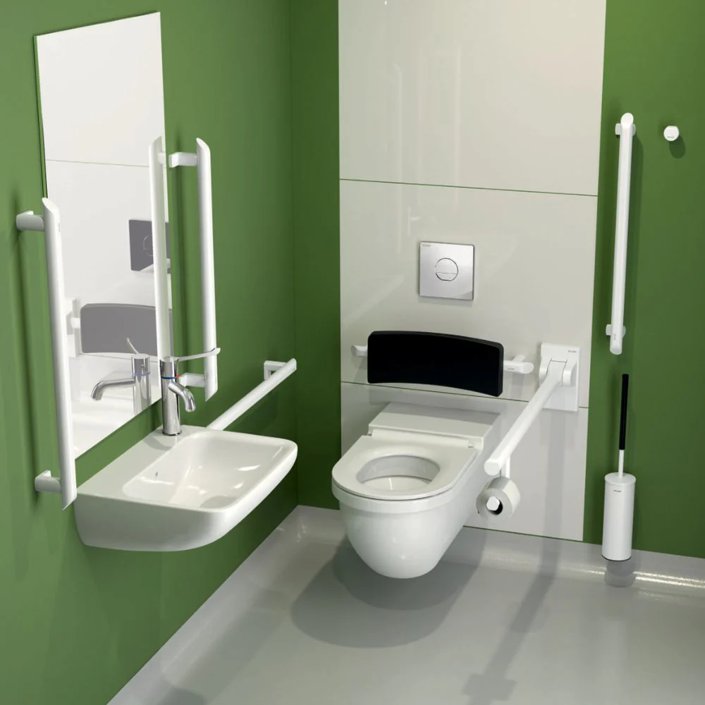 4051 Be-Line® Wall-Mounted Toilet Brush Set With Lid - Image 7
