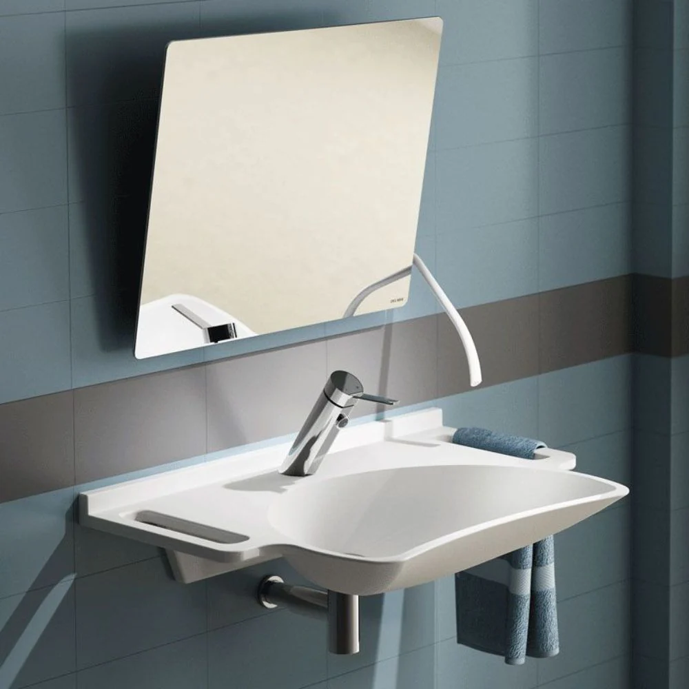 510201N Be-Line® Tilting Mirror with Long Ergonomic Lever (600x500) - Image 4