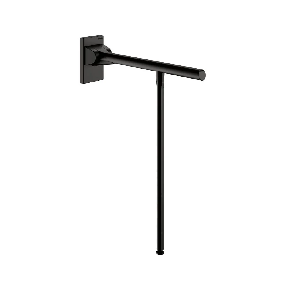 511962 Be-Line® 650mm Ø42mm Aluminium Drop-Down Support Rail With Leg