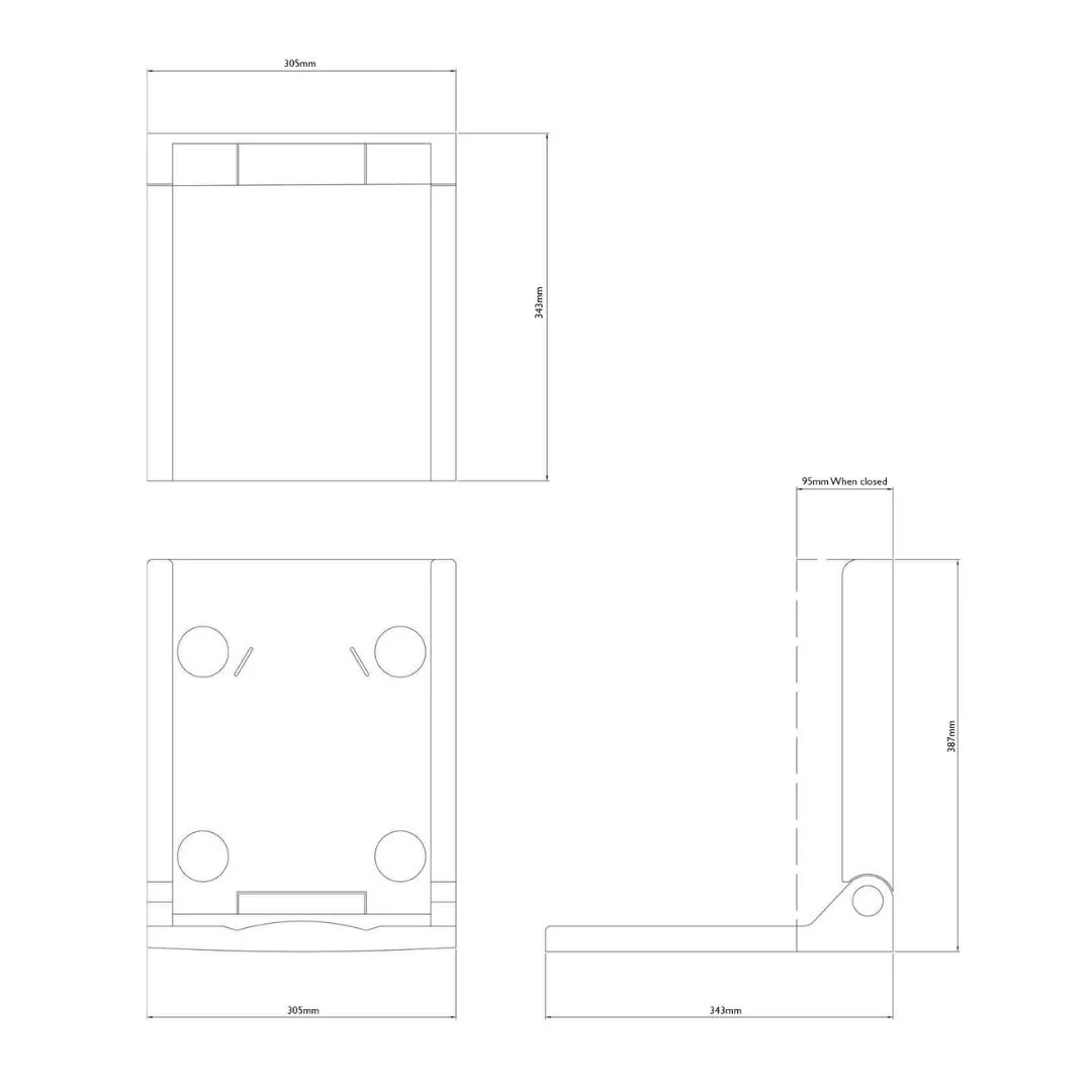 BC100BQS Wall Mounted Child Safety Seat - Image 3