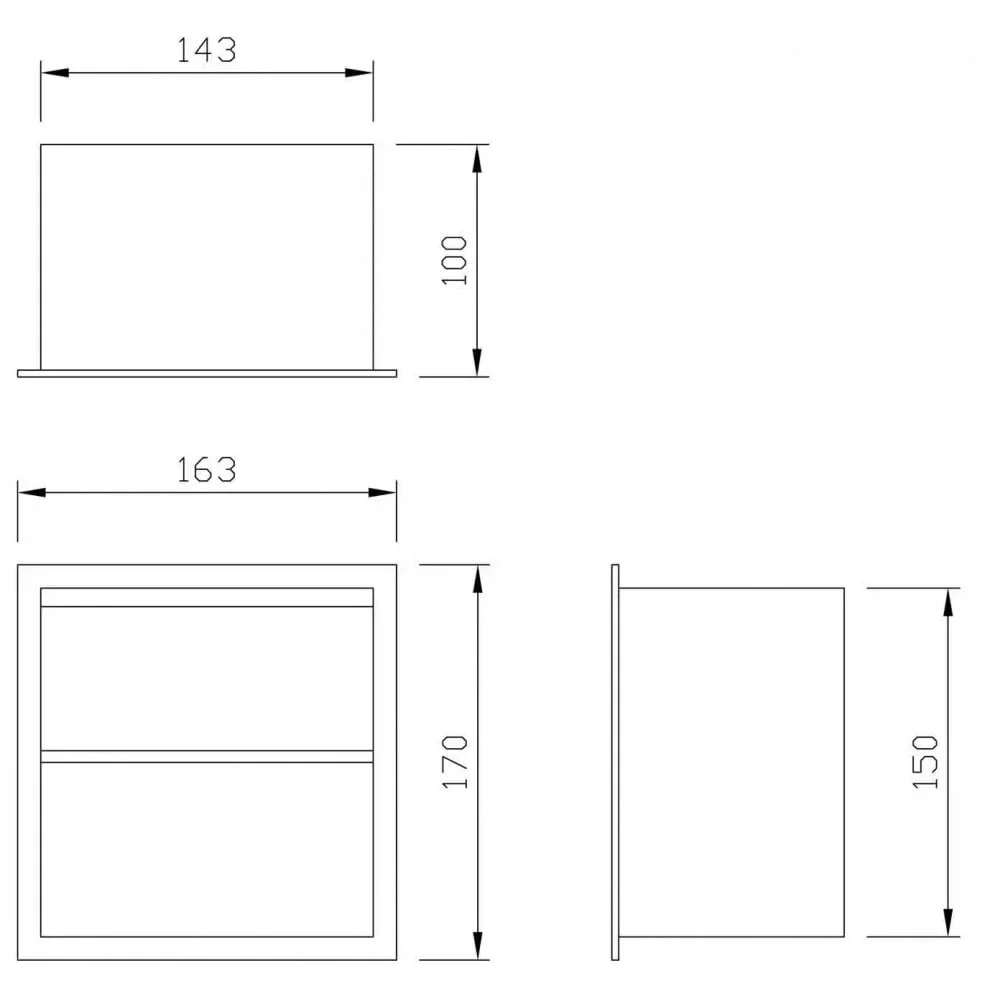 DP2301 Dolphin Recessed Prestige Toilet Paper Dispenser - Image 2