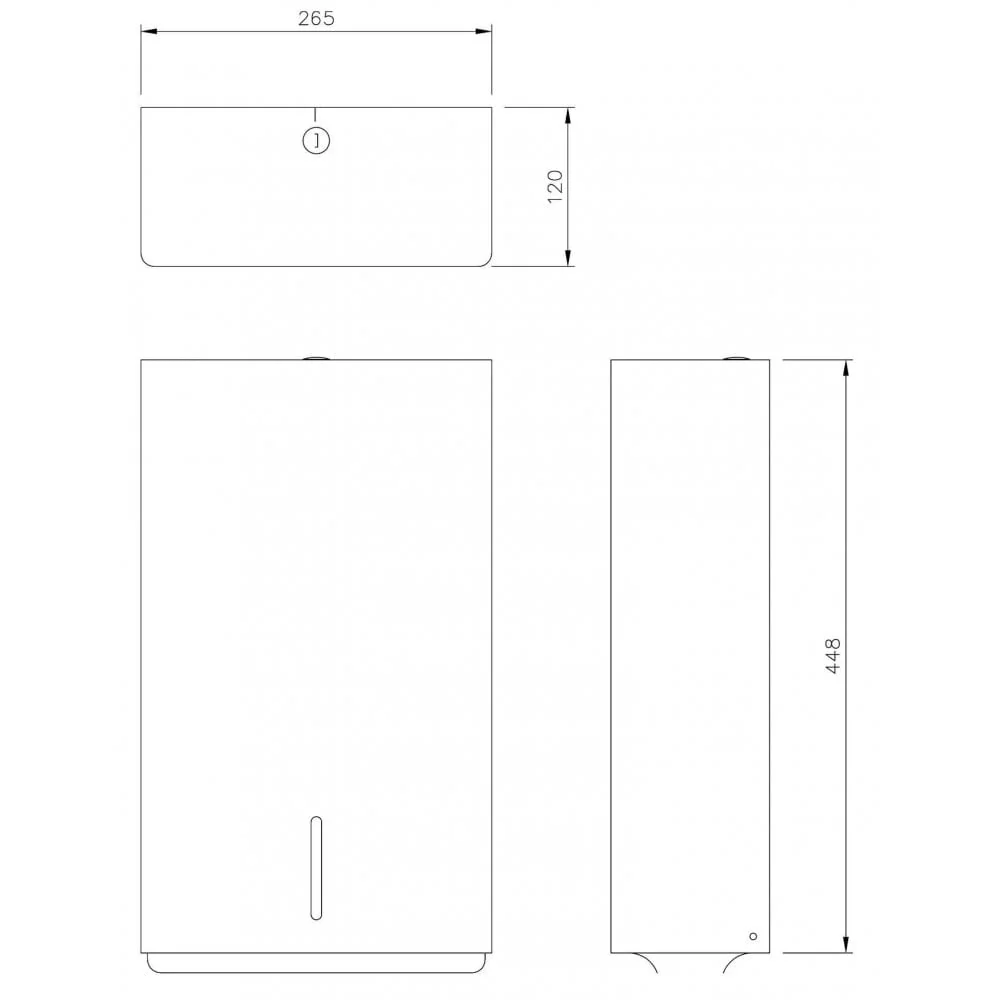 DP3103 Dolphin Stainless Steel Prestige Paper Towel Dispenser - Image 2
