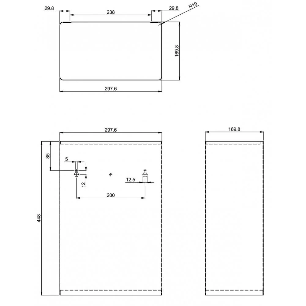 DP5104 Dolphin 23L Free-standing/Wall-mounted Waste Bin - Image 2