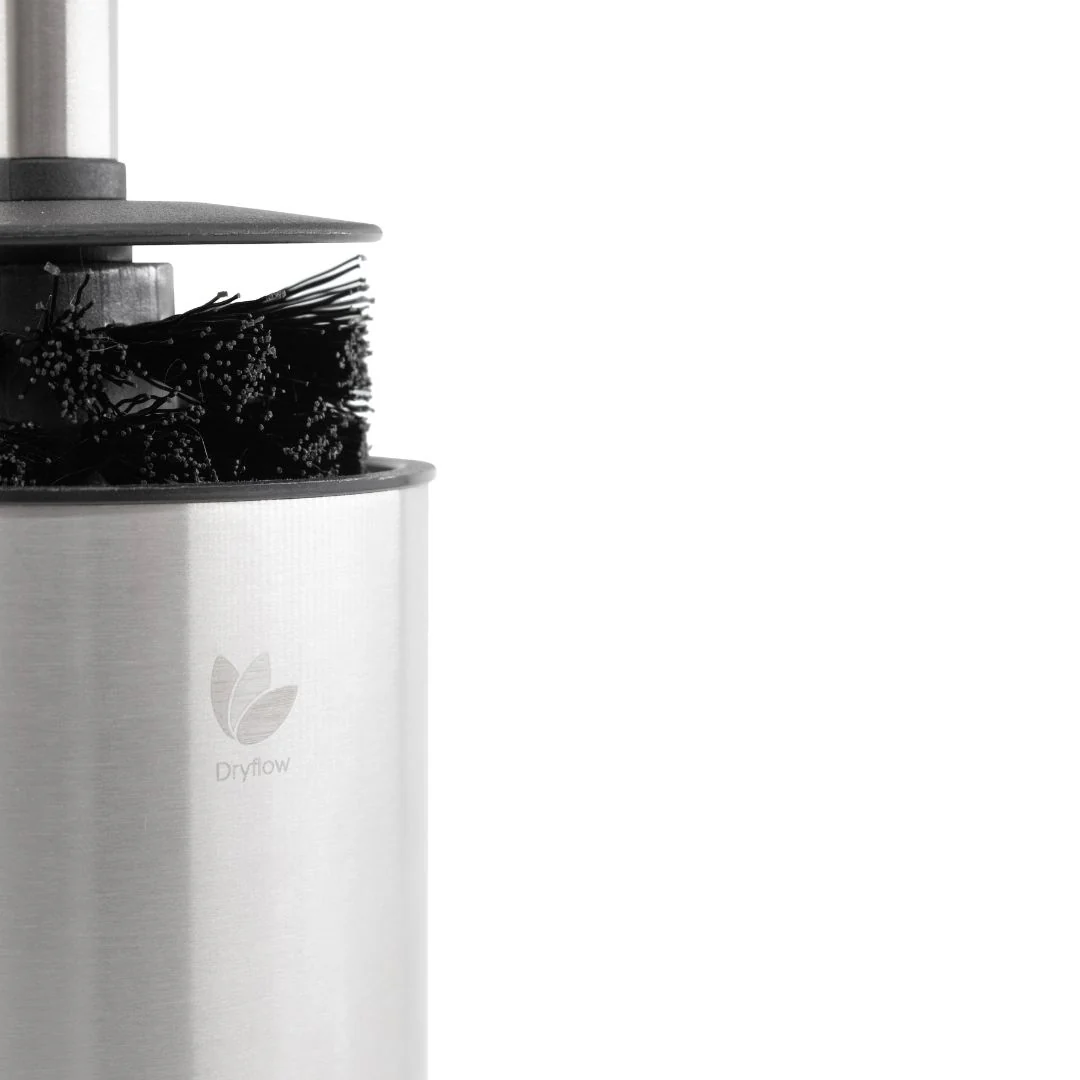 Dryflow Stainless Steel Wall Mounted Toilet Brush Set - Image 5