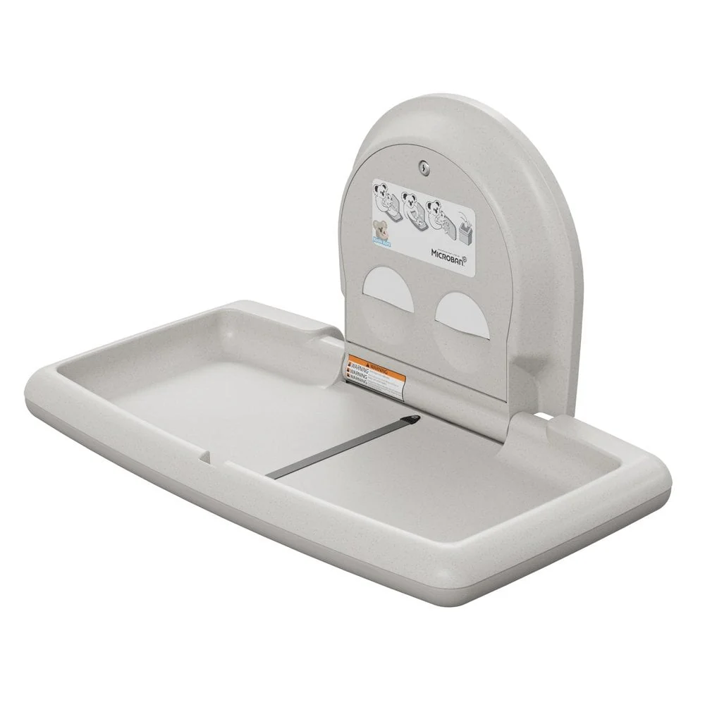 KB300SS Koala Kare Stainless Steel Veneer Horizontal Surface Mounted Baby Changing Station - Image 4