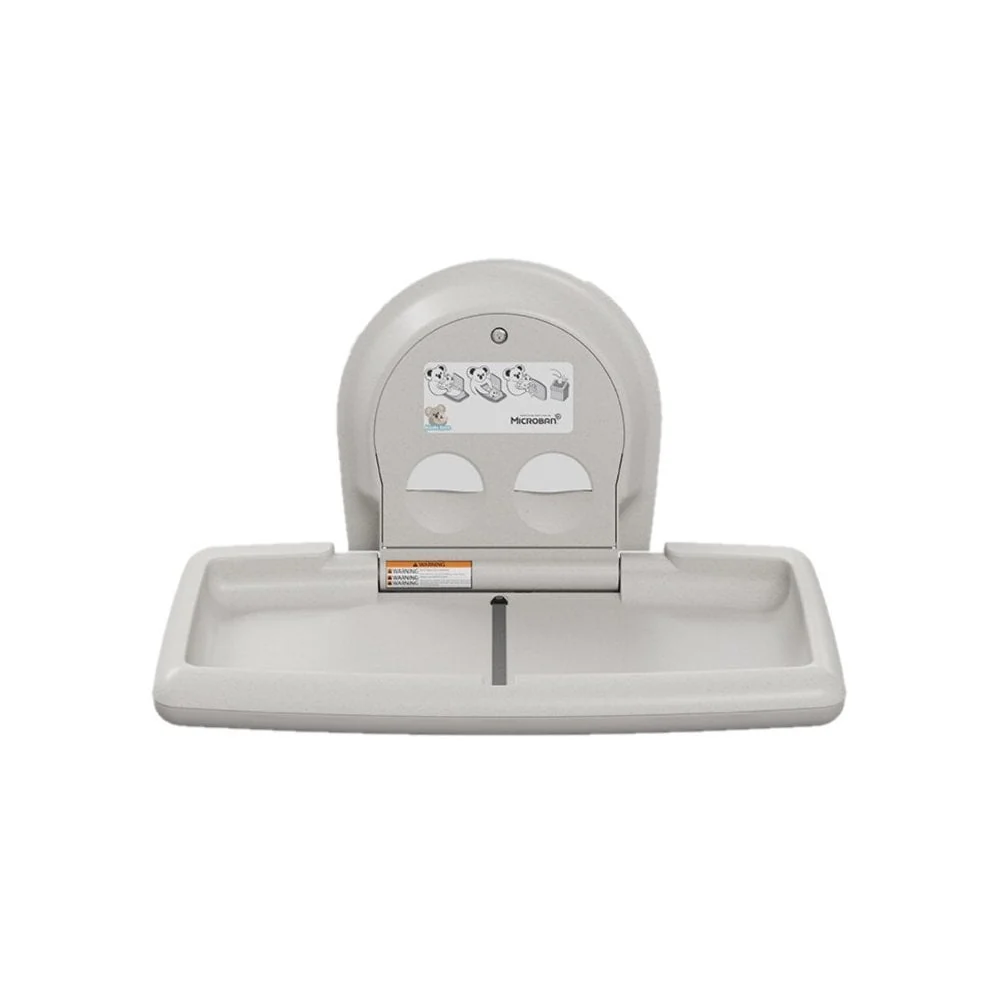 KB300SS Koala Kare Stainless Steel Veneer Horizontal Surface Mounted Baby Changing Station - Image 7