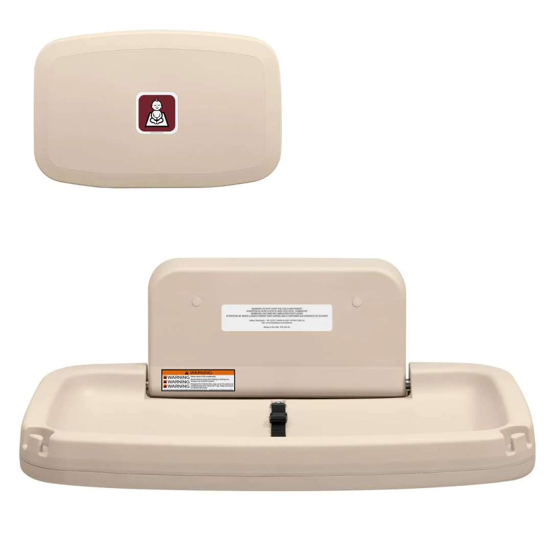 BCS-3/BCS-4 Gamco Horizontal Wall-Mounted Baby Changing Table - Image 2