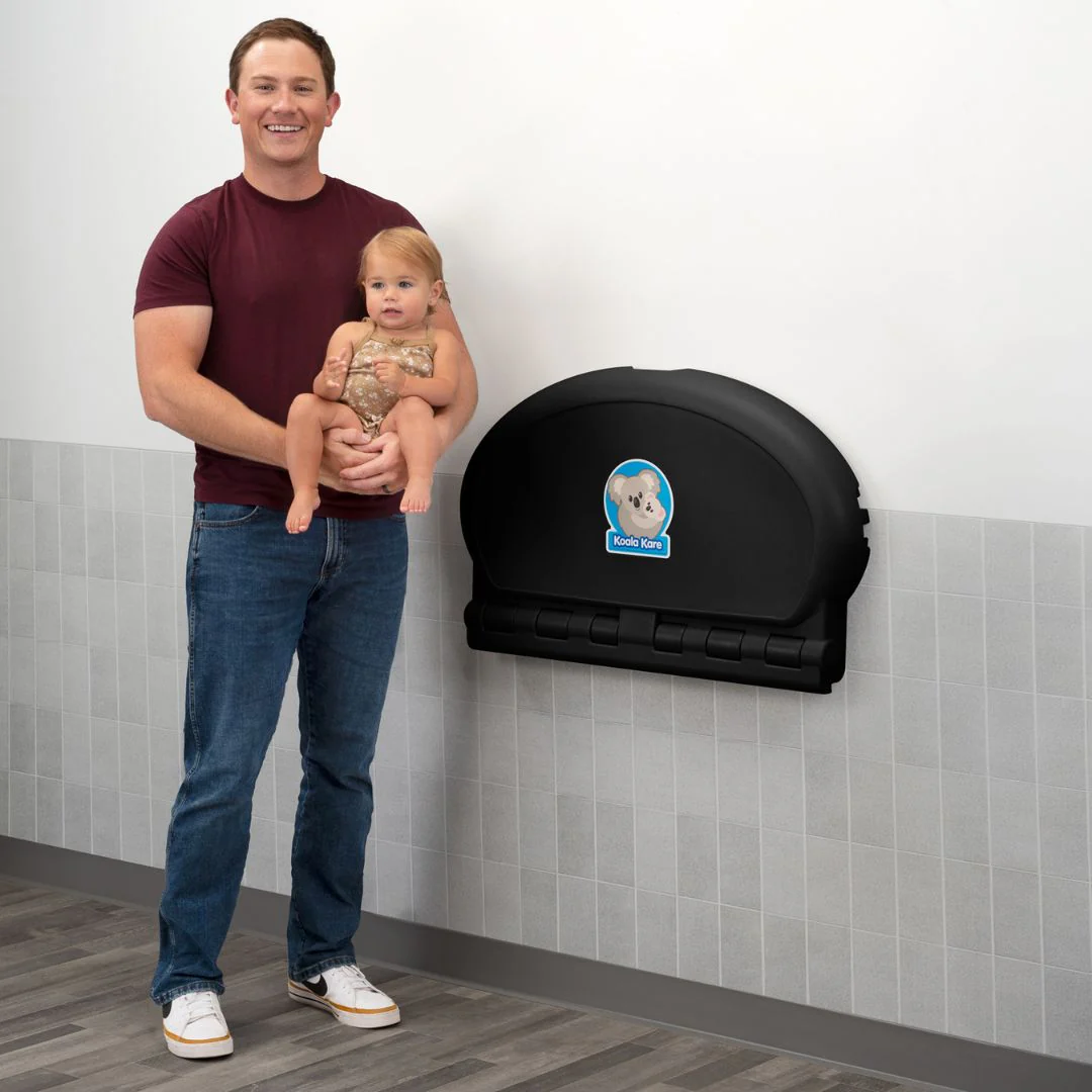 Koala Kare KB208 Oval Shaped Wall Baby Changing Table - Image 3