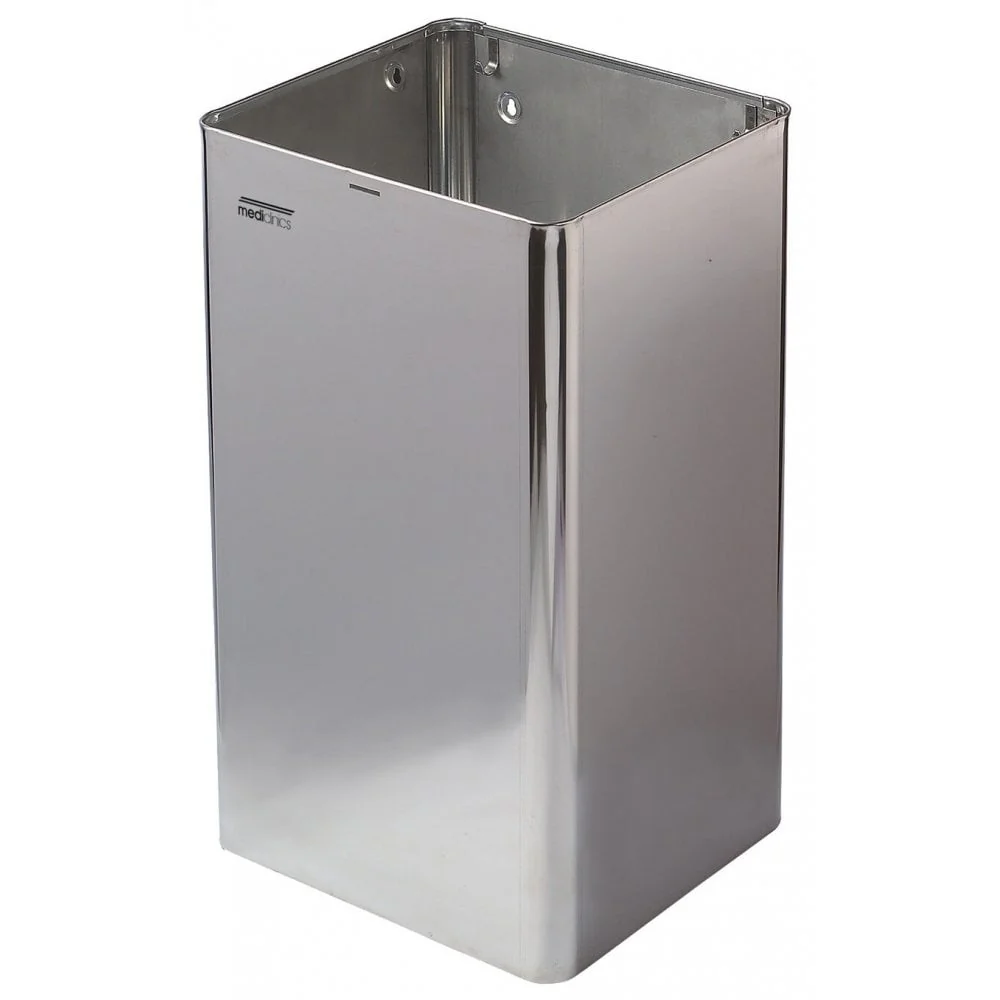 Mediclinics Wall Mounted 65L Open Lid Bin - Image 3