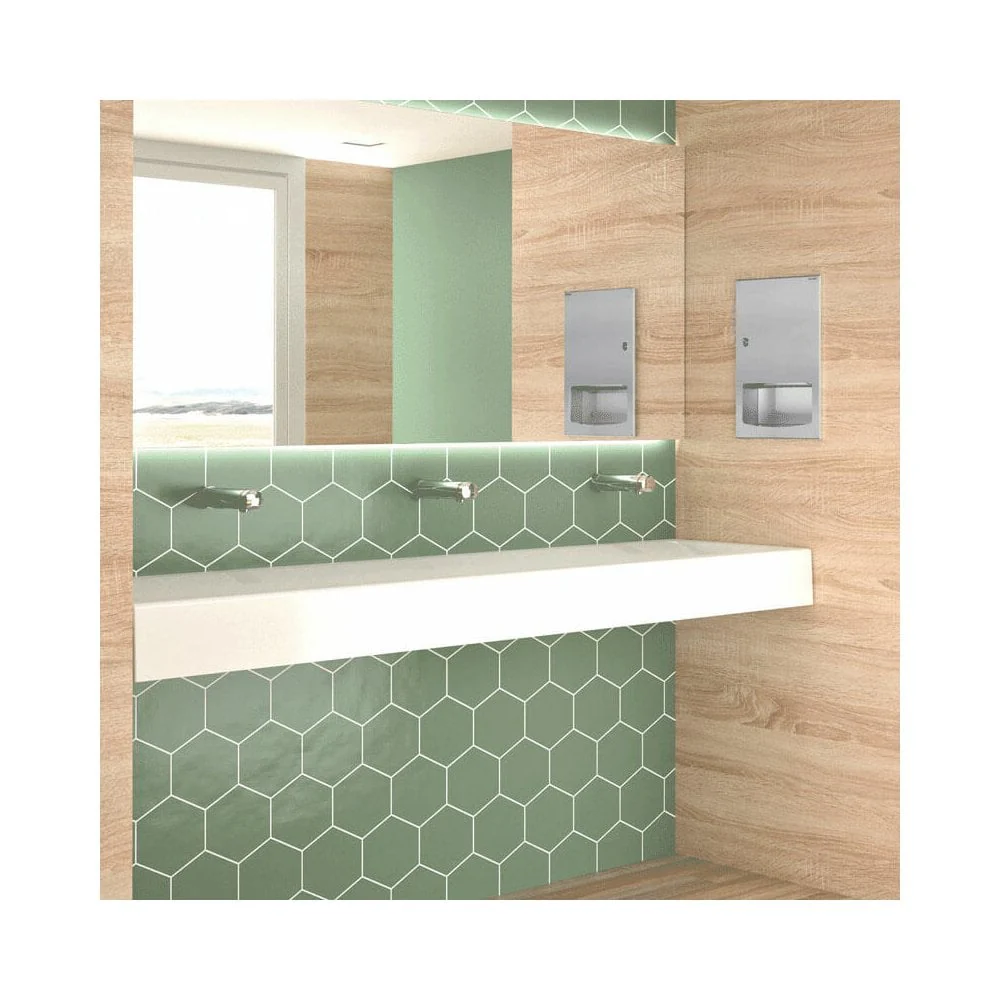 MINERALCAST Wall-Mounted Wash Trough for 3 taps L.1800mm 454180 - Image 3