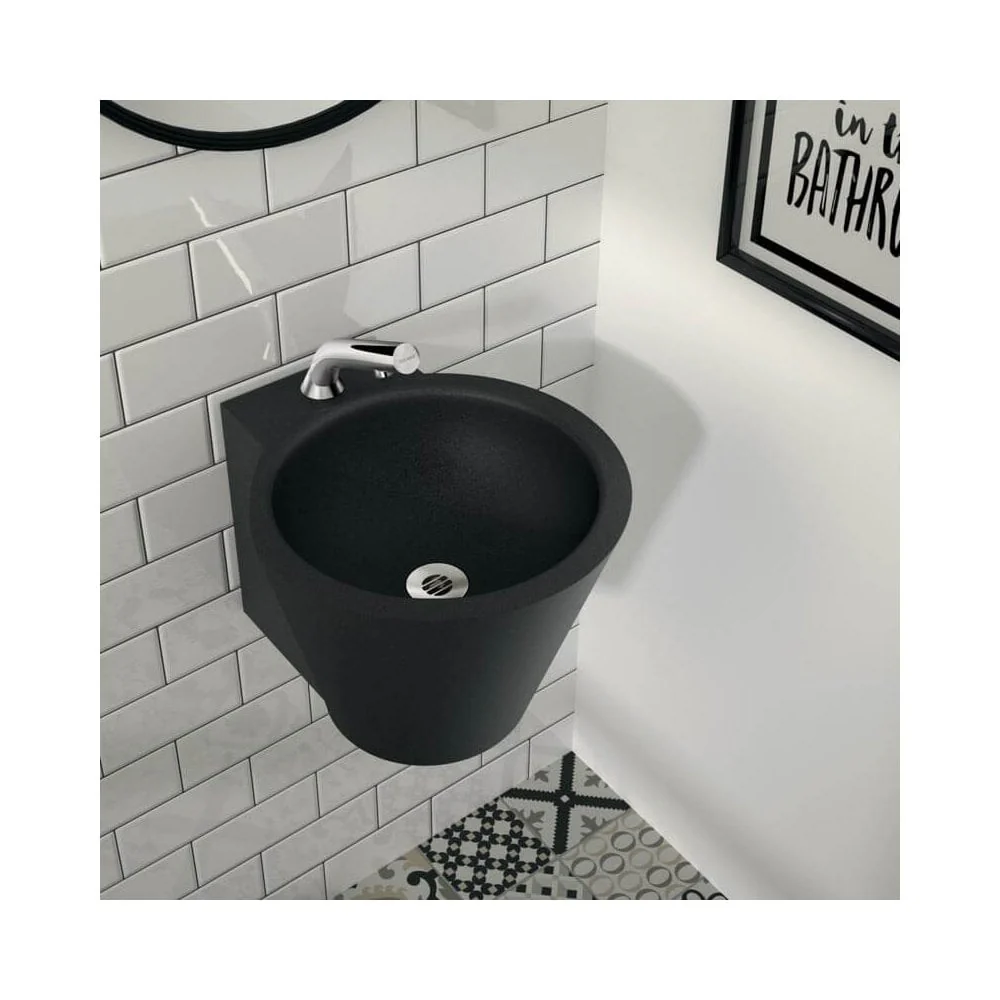 MINI BAILA Ø375 Stainless Steel Basin with Ø35 Centre Tap Hole 121180 / 121180BK - Image 4