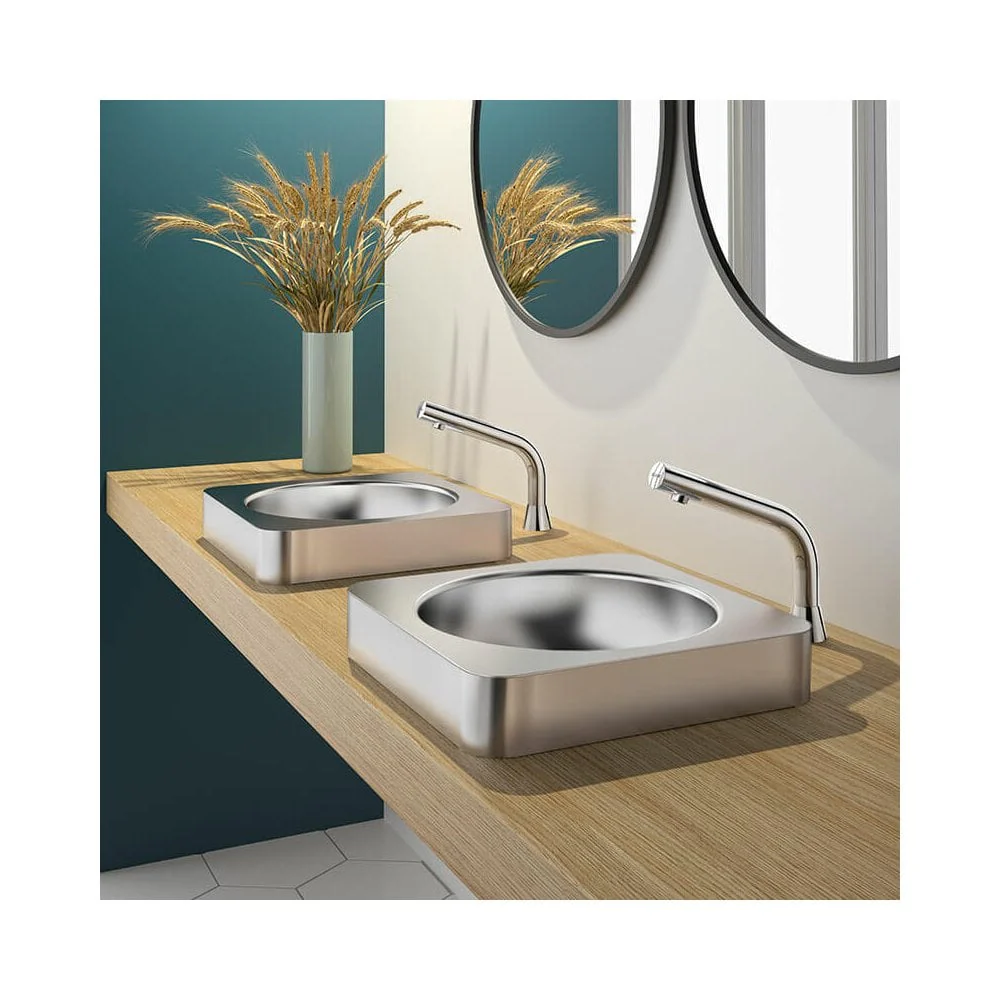 QUADRA 304 Stainless Steel Countertop Basin 380x380 120650 / 120650BK - Image 4