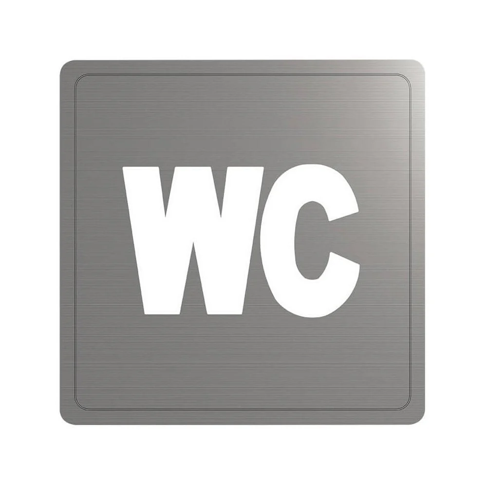 Stainless Steel Self-Adhesive WC Toilet Door Sign 510154S