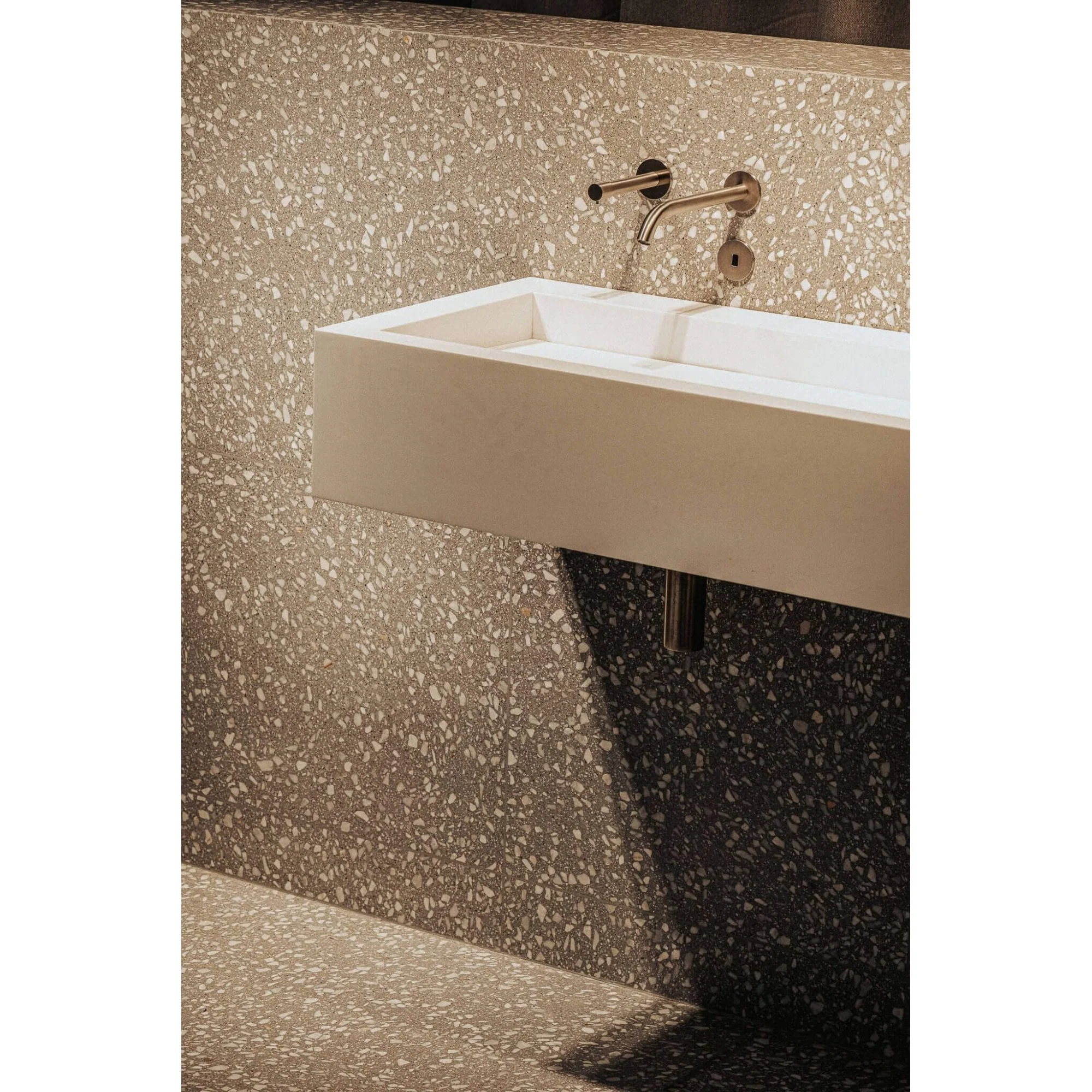 The Monolith S, M or L Series Wall Mounted Wash Basin L.2400mm (300, 450 or 600mm Depth) - Image 9