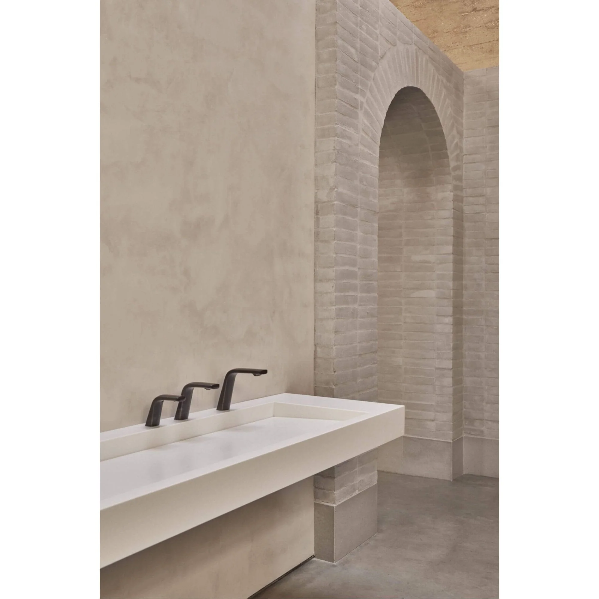 The Monolith S, M or L Series Wall Mounted Wash Basin L.3000mm (300, 450 or 600mm Depth) - Image 8