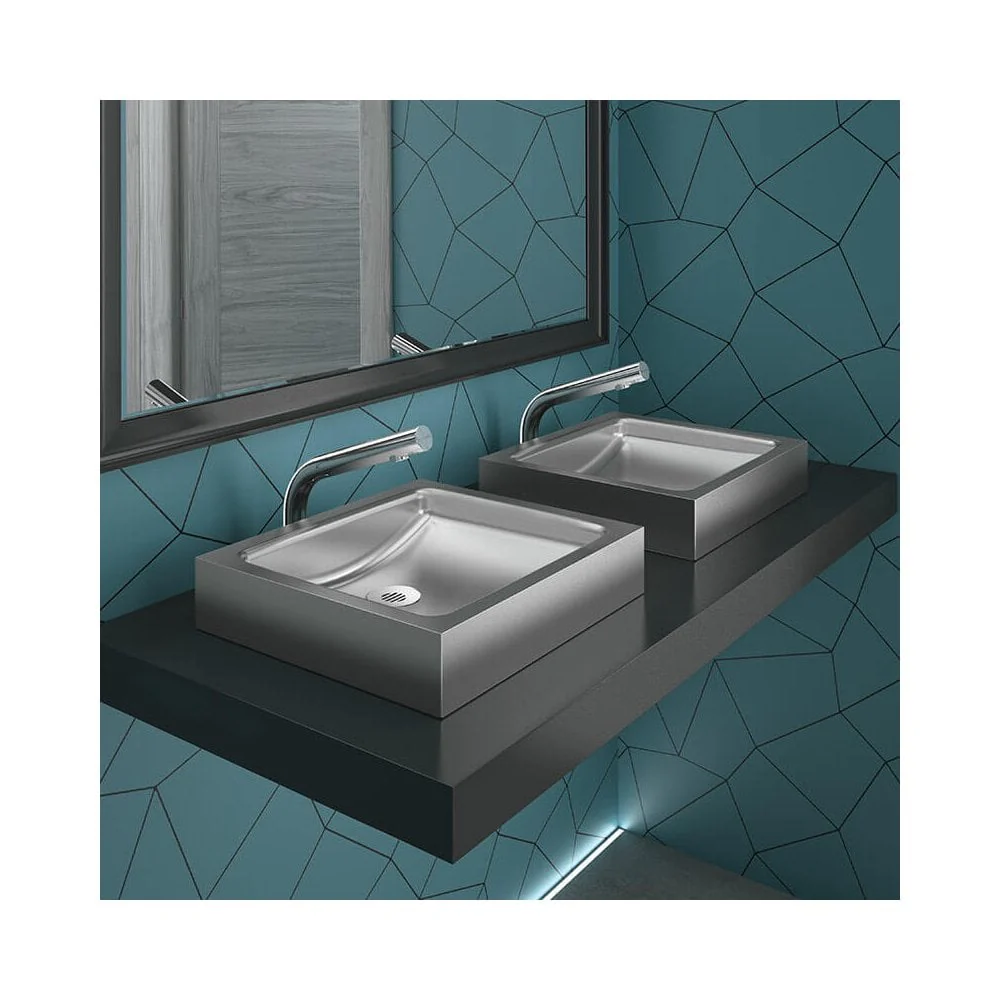 UNITO 395x350 Stainless Steel Counter Top Basin 120810 / 120810BK - Image 4