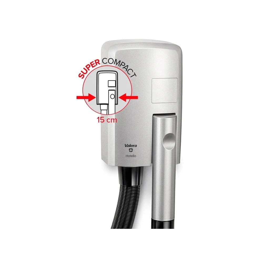 Valera Hotello Bathroom Wall Hair Dryer with Hose IP34 1200W | EPANB9 - Image 3